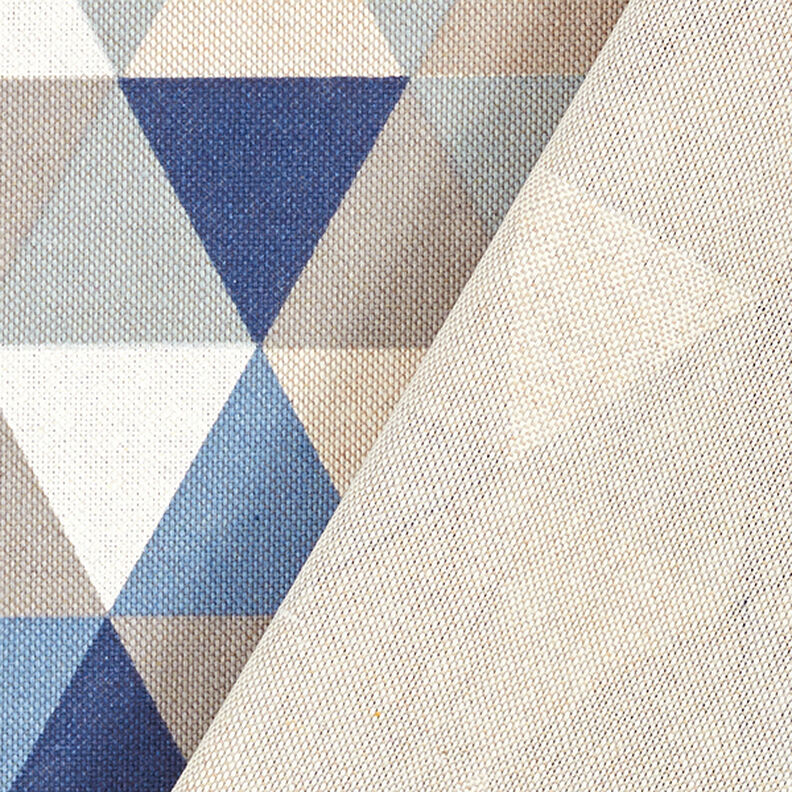 Half Panama Decor Fabric Triangles – blue,  image number 4