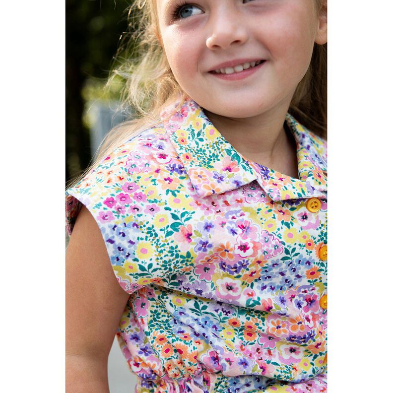 Cotton Jersey sea of flowers Digital Print | Poppy Fabrics – ivory/colourful,  image number 5