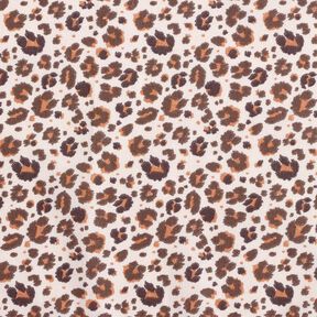 Cotton Cretonne large leopard spots – medium brown/light beige, 