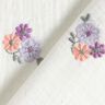 Double Gauze/Muslin embroidered flowers | Poppy Fabrics – white,  thumbnail number 4