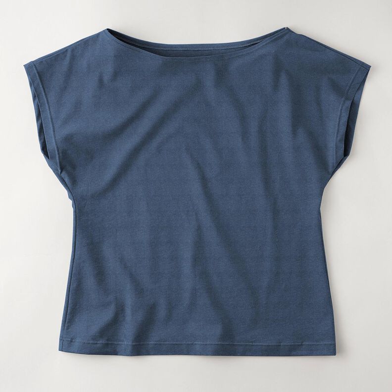 Medium Cotton Jersey Plain – denim blue,  image number 9