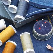 Sewing accessory trends - denim