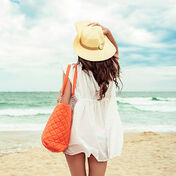 At the beach