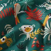 Jungle animal fabrics